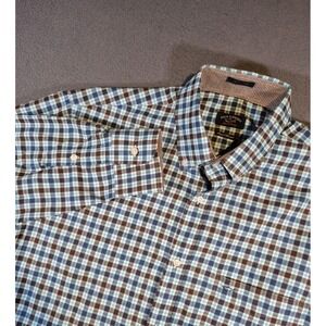Paul And Shark Royal Flannel Check Shirt - 42 (Large / XL) Made In Italy Casuals